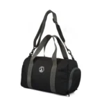 Dynotrek Fastbod Gym Bag for Men & Women with Separate Shoe Compartment | Convertible Duffel-to-Backpack | Lightweight Polyester Gym & Travel Bag (Black)