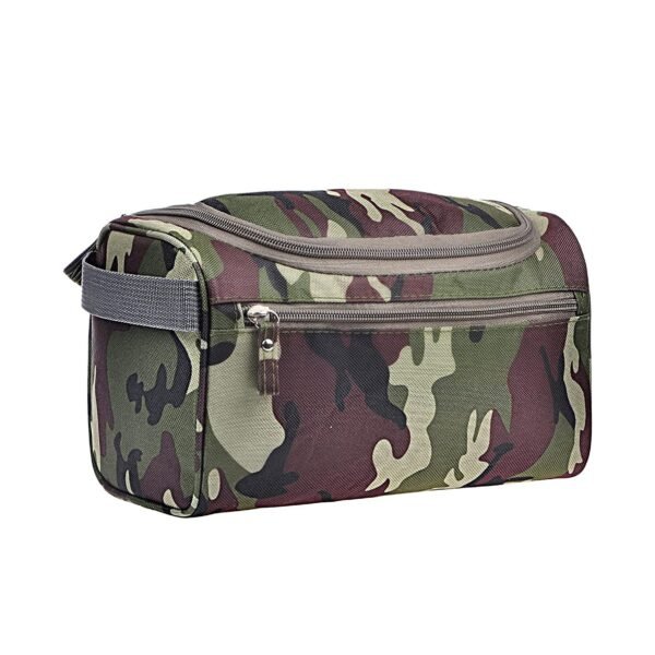 Dynotrek Baton Travel Toiletry Pouch Kit for Men & Women | Hanging Toiletry Organizer Bag | Water-Repellent Grooming & Cosmetic Storage | Army Checks Compatible size: Designed for up to 10 Inch , Color -Army Checks