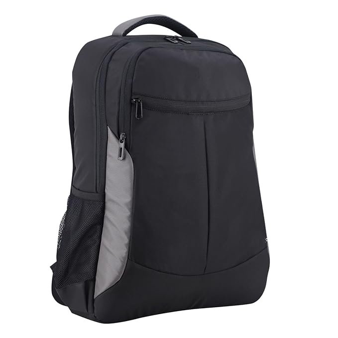 Dynotrek Capck 28L Large Laptop Backpack | Water-Resistant Business & Travel Backpack | 15.6-Inch Laptop Compatible | Ergonomic, Lightweight | Black Grey