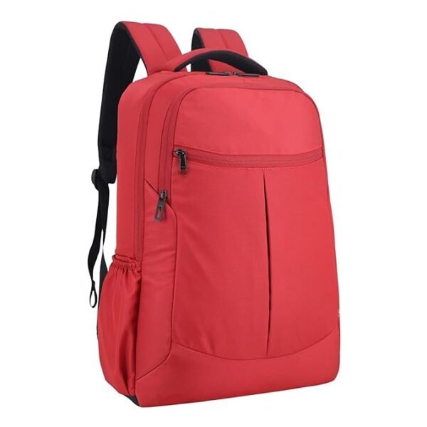 Dynotrek Capck 28L Large Laptop Backpack | Water-Resistant Business & Travel Backpack | 15.6-Inch Laptop Compatible | Ergonomic, Lightweight | Red