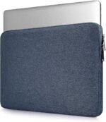 Dynotrek Feeder Laptop Tablet Sleeve Case Cover Hand Bag Compatible for Most MacBook Surface Pro 9 8 7/Laptop Go 2 3, Air, HP Asus Samsung Chromebook -Navy Blue