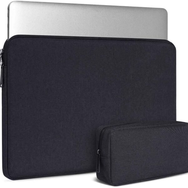 Dynotrek Grade Laptop Sleeve with Charger Pouch | Waterproof Canvas Laptop Case | 360° Protection Slim Laptop Cover for MacBook, Chromebook, Ultrabook & Surfacebook