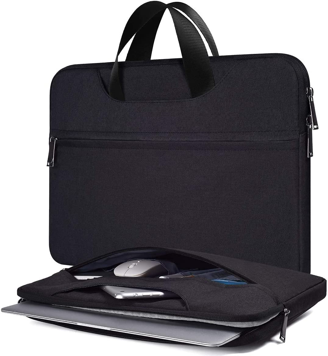 Dynotrek Helus CB Dynotrek Helus Laptop Sleeve with Handle | Waterproof Canvas Protective Laptop Case | Shockproof Anti-Static Padded Laptop Briefcase with Accessory Pocket