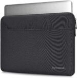 Dynotrek Mon Laptop Sleeve | Waterproof Slim Laptop Case with | Shockproof Velvet Protection | Compatible size: Designed for up to 11-11.6 INCH laptops and tablets, Color (Charcoal Black)