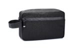Dynotrek Nova Toiletry Bag for Men & Women | Waterproof Travel Toiletry Organizer Pouch | Portable Shaving Kit & Makeup Cosmetic Bag | Durable Polyester | Lightweight Travel Accessories Case Compatible size: Designed for up to 9.3 Inch , Color -Charcoal Black
