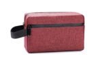 Dynotrek Nova Toiletry Bag for Men & Women | Waterproof Travel Toiletry Organizer Pouch | Portable Shaving Kit & Makeup Cosmetic Bag | Durable Polyester | Lightweight Travel Accessories Case Compatible size: Designed for up to 9.3 Inch , Color -Denim Maroon