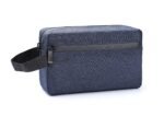 Dynotrek Nova Toiletry Bag for Men & Women | Waterproof Travel Toiletry Organizer Pouch | Portable Shaving Kit & Makeup Cosmetic Bag | Durable Polyester | Lightweight Travel Accessories Case Compatible size: Designed for up to 9.3 Inch , Color -Navy Blue