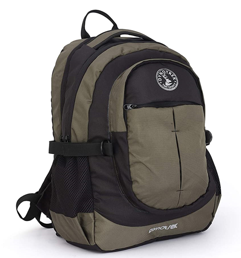 Dynotrek Spino 25L Laptop Backpack | 15.6 Inch Water-Resistant Travel & Office Backpack for Women & Men | Lightweight Casual Work, Commute & Outdoor Bag – Army Green