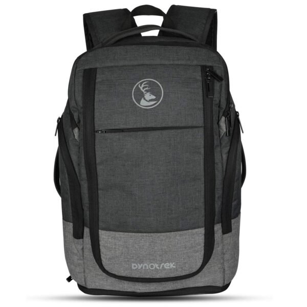 Dynotrek Trooper Fitpack 35 litres Laptop Cum Gym/Travel Backpack with Separate Shoes Compartment - Grey Black