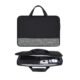 Dynotrek Azon Laptop Sleeve Case Pouch, with Handle Shockproof Protective Cover, Accessory Pocket, Briefcase Carrying Computer Hand Bag, HP, ASUS, Dell, Lenovo, Acer Compatible size: Designed for 15.6 Inch laptops, Color (Black Grey)