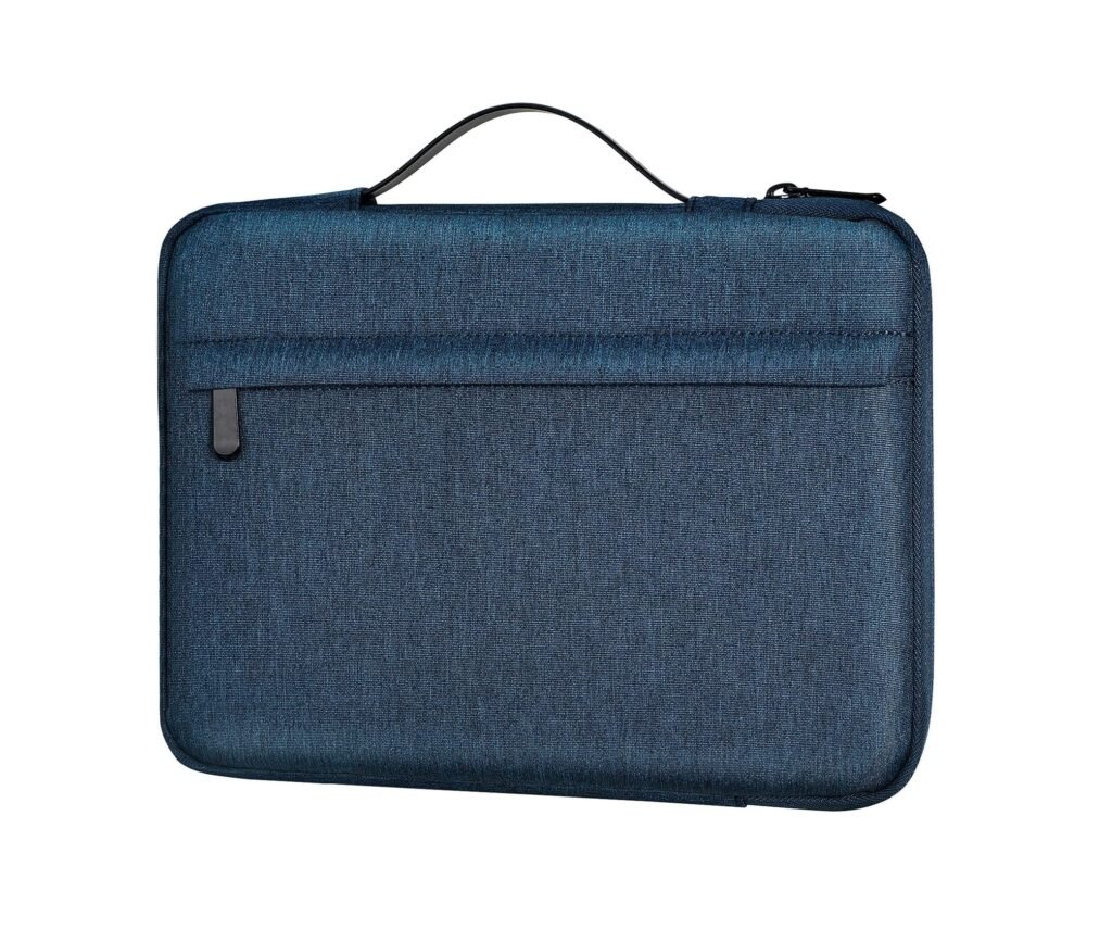 Dynotrek Root Laptop Sleeve Case with Handle – Shockproof Water-Resistant Laptop Bag, Protective Notebook Carrying Case with Accessory Pocket for HP, Dell, Lenovo, ASUS, Acer, MacBook & Tablets Compatible size: Designed for 15.6 INCH , Color (Denim Blue)