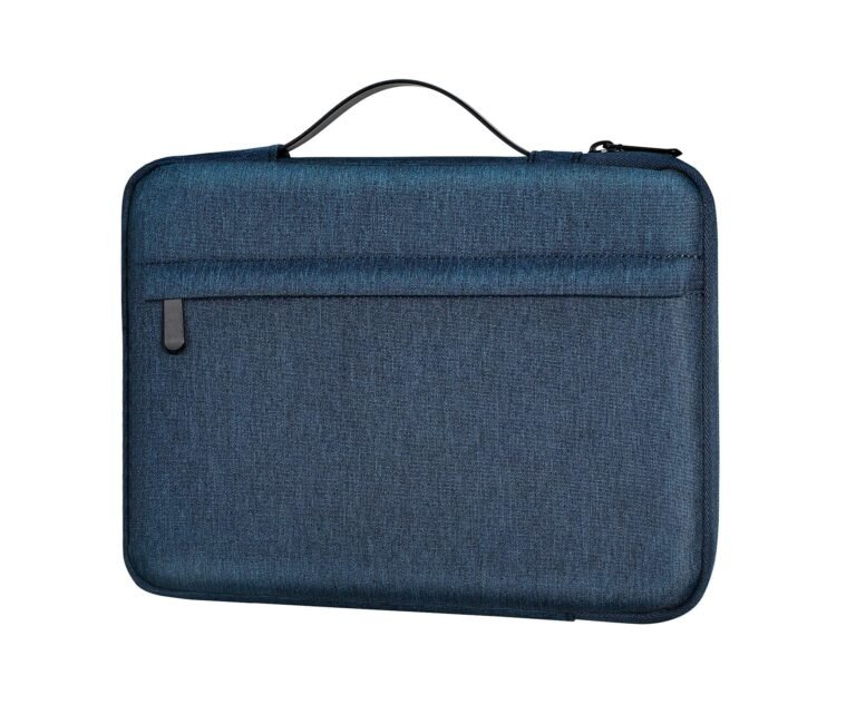 Dynotrek Root Laptop Sleeve Case with Handle – Shockproof Water-Resistant Laptop Bag, Protective Notebook Carrying Case with Accessory Pocket for HP, Dell, Lenovo, ASUS, Acer, MacBook & Tablets Compatible size: Designed for 15.6 INCH , Color (Denim Blue)