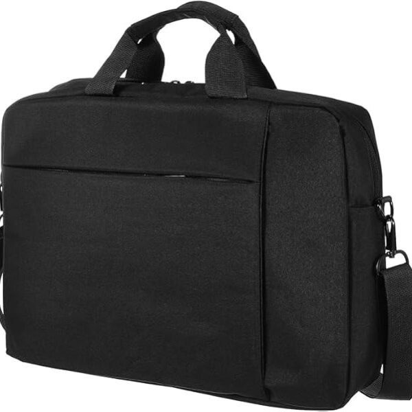 hirTa Cart Laptop Messenger Shoulder Bag, Formal Business Briefcase Crossbody College Bags for Men Women MacBook I NoteBook I Tablet Upto 15.6 Inch | Handbags with Shoulder Straps (Charcoal Black)